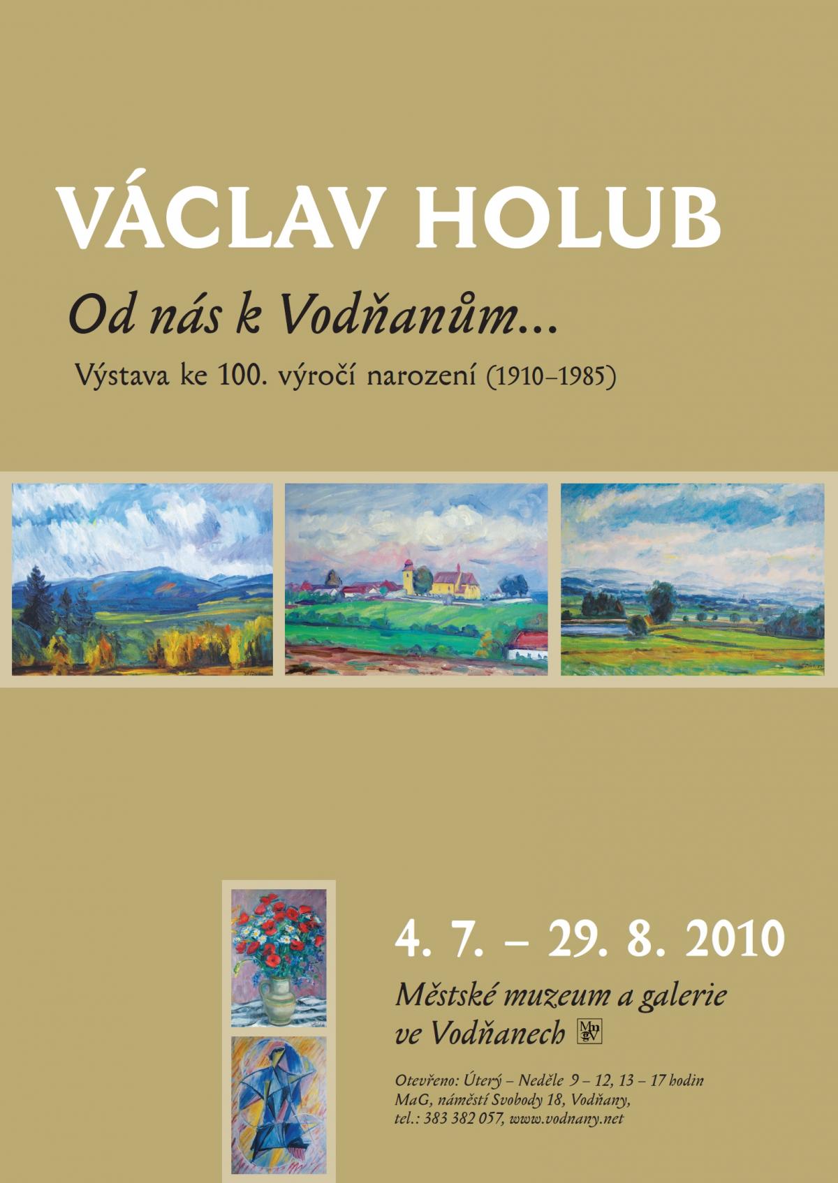 Plakát - ak. mal. Václav Holub - obrazy