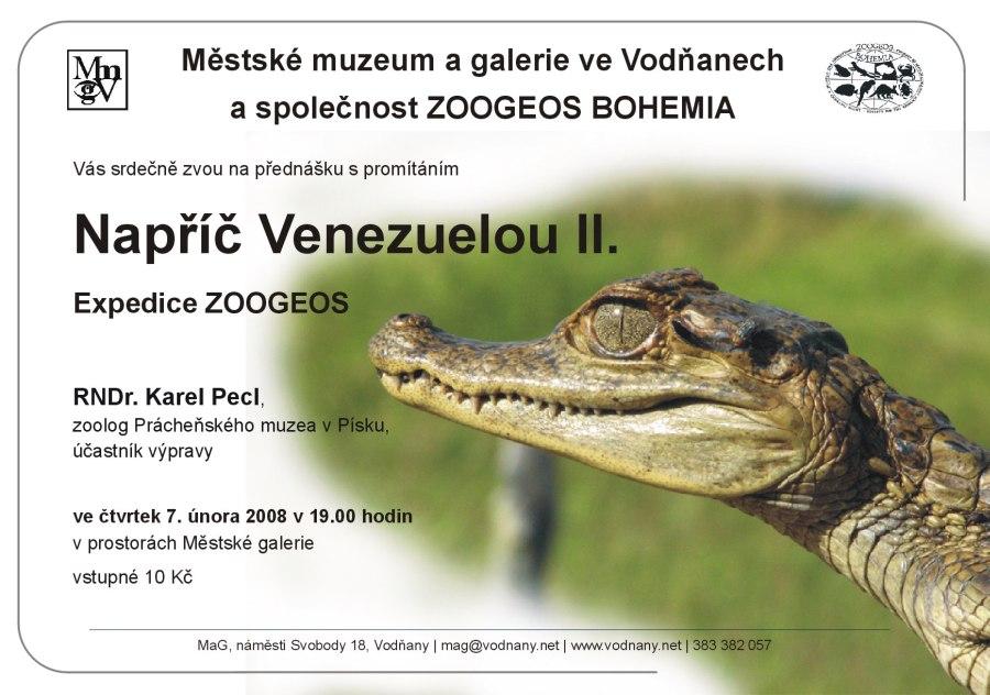 Plakát - Napříč Venezuelou - expedice ZOOGEOS II.