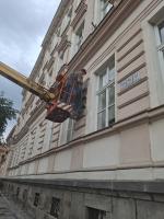 Opravená pamětní deska Mistra Campana Vodňanského