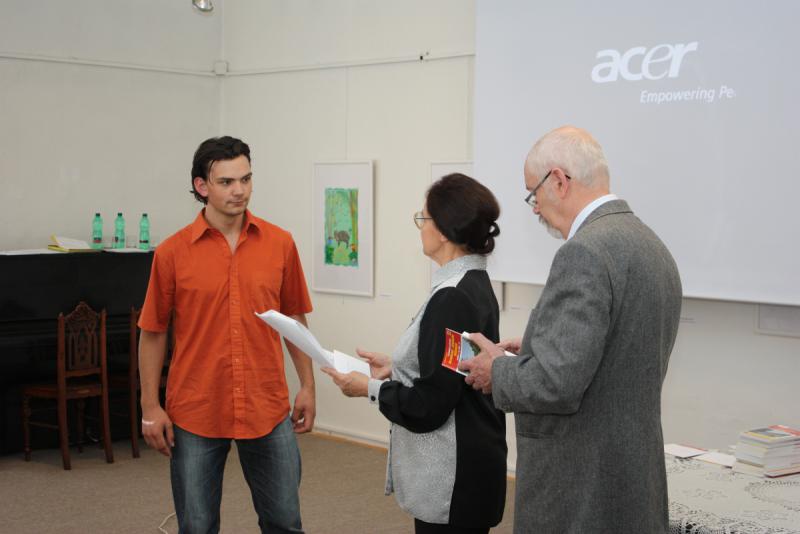 Fotografie z vyhlášení výsledků soutěže Nadace města Vodňany 2011
