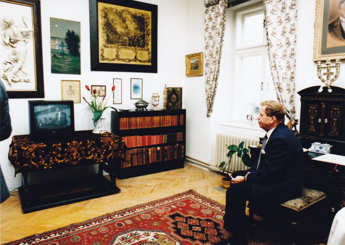 Fotografie z návštěvy prezidenta Václava Havla ve Vodňanech