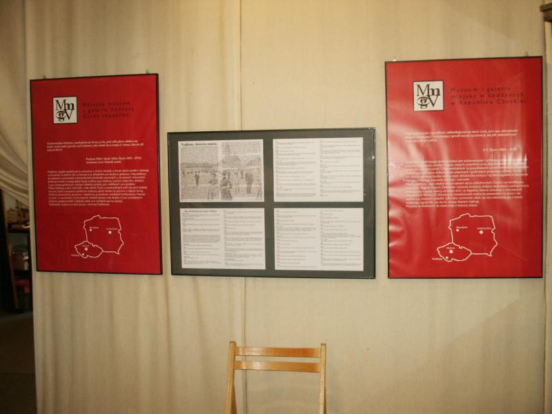 Fotografie z vernisáže výstavy Vodňany srdečně zdraví Sierakow v Polsku