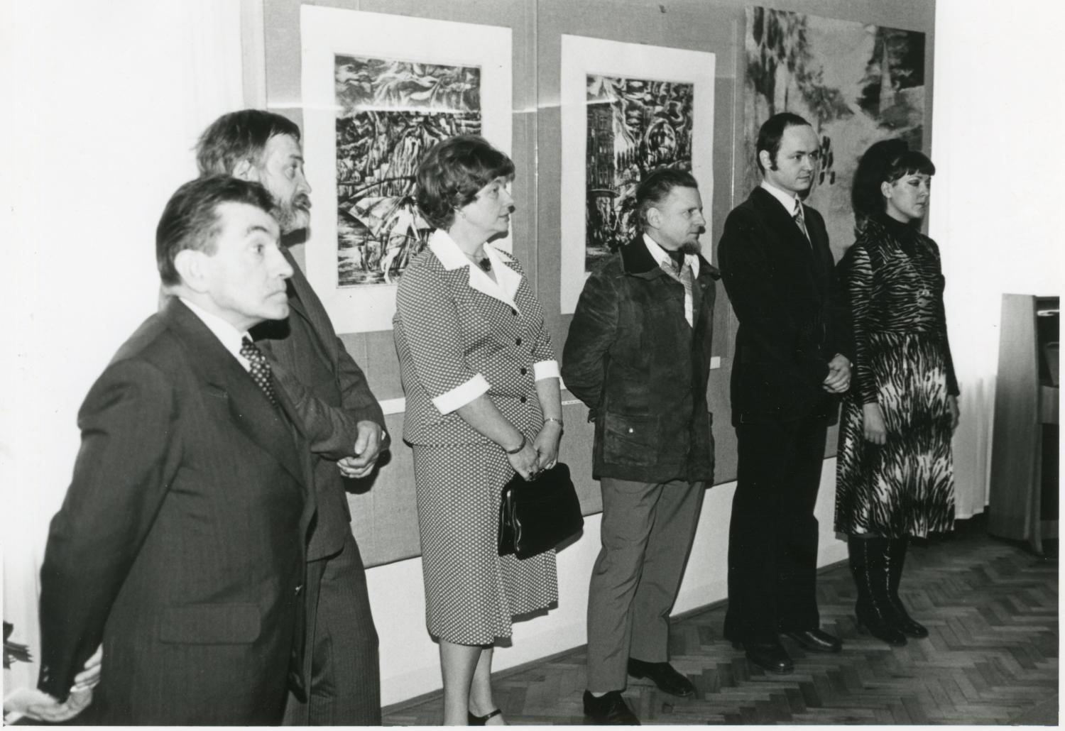 Fotografie z vernisáže výstavy - Vladimír Veselý, Jarmila Šárková, Vladimír Sirůček