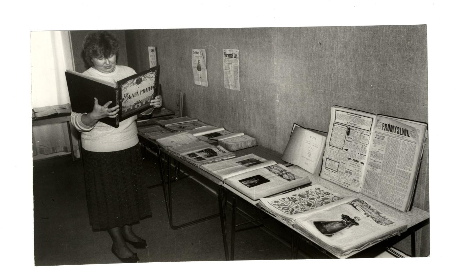 Fotografie z vernisáže výstavy - Rudolf Bém-Hlava a Výstava novin a časopisů