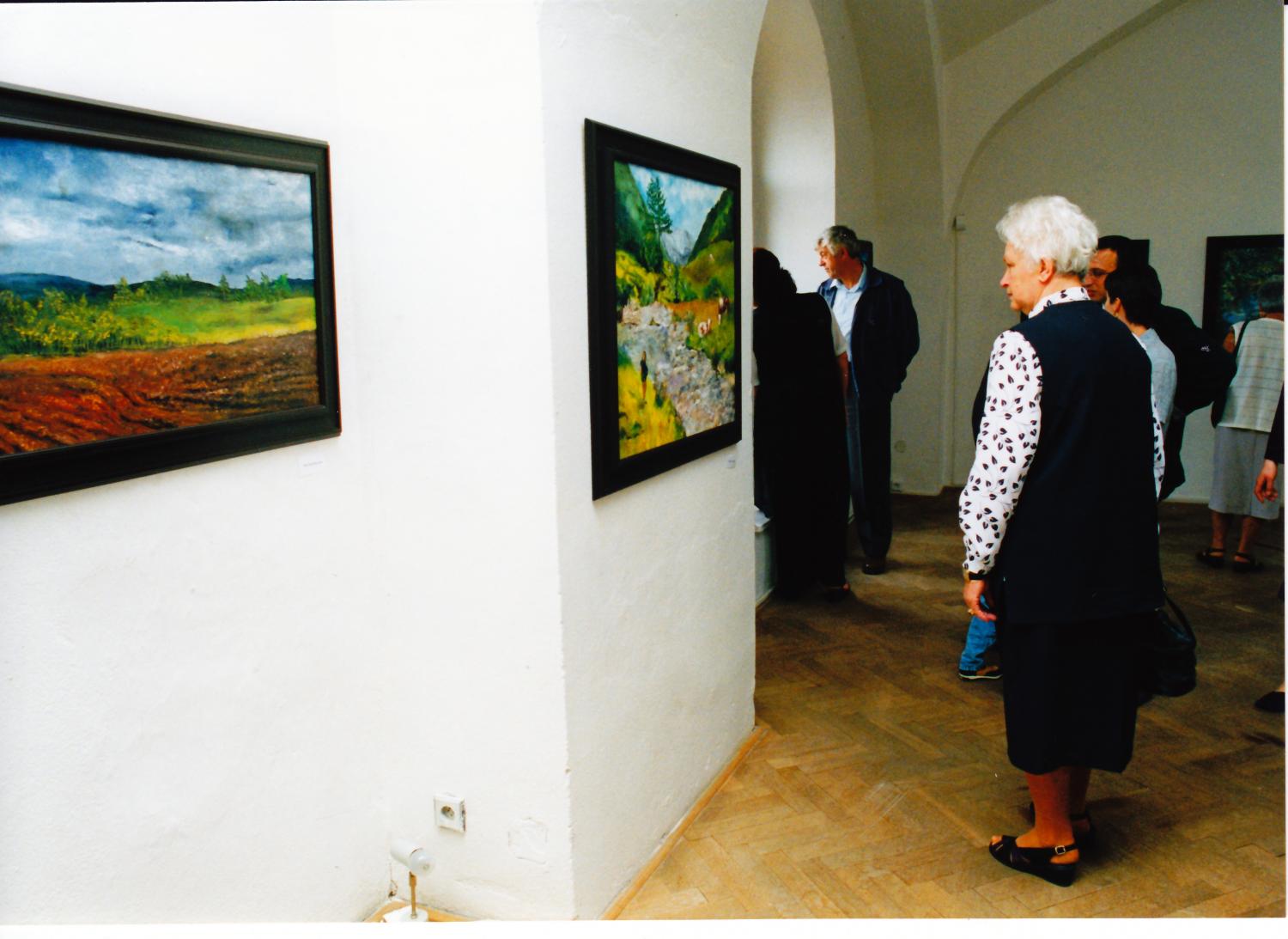 Fotografie z vernisáže výstavy - Marie Lhotová - obrazy