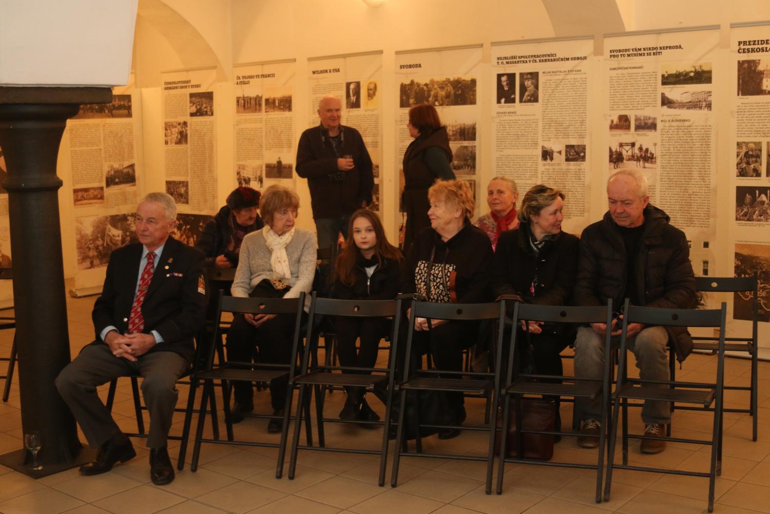 Fotografie z vernisáže výstavy Tomáš Garrigue Masaryk a armáda