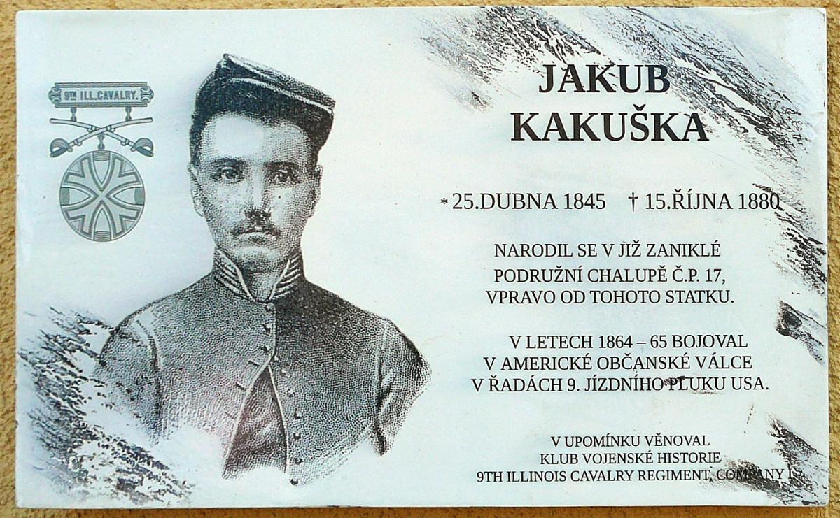 Obrázek - Pamětní deska - Jakub Kakuška (1841 - 1865)