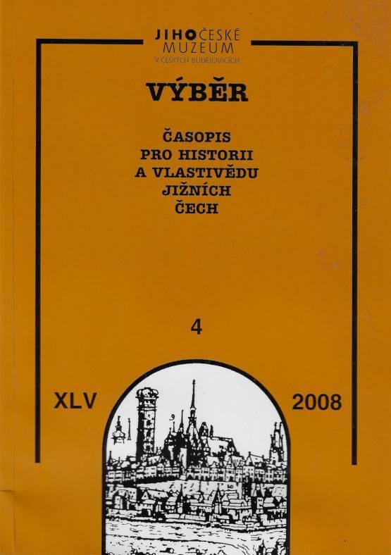 Obrázek - Výběr : Časopis pro historii a vlastivědu jižních Čech