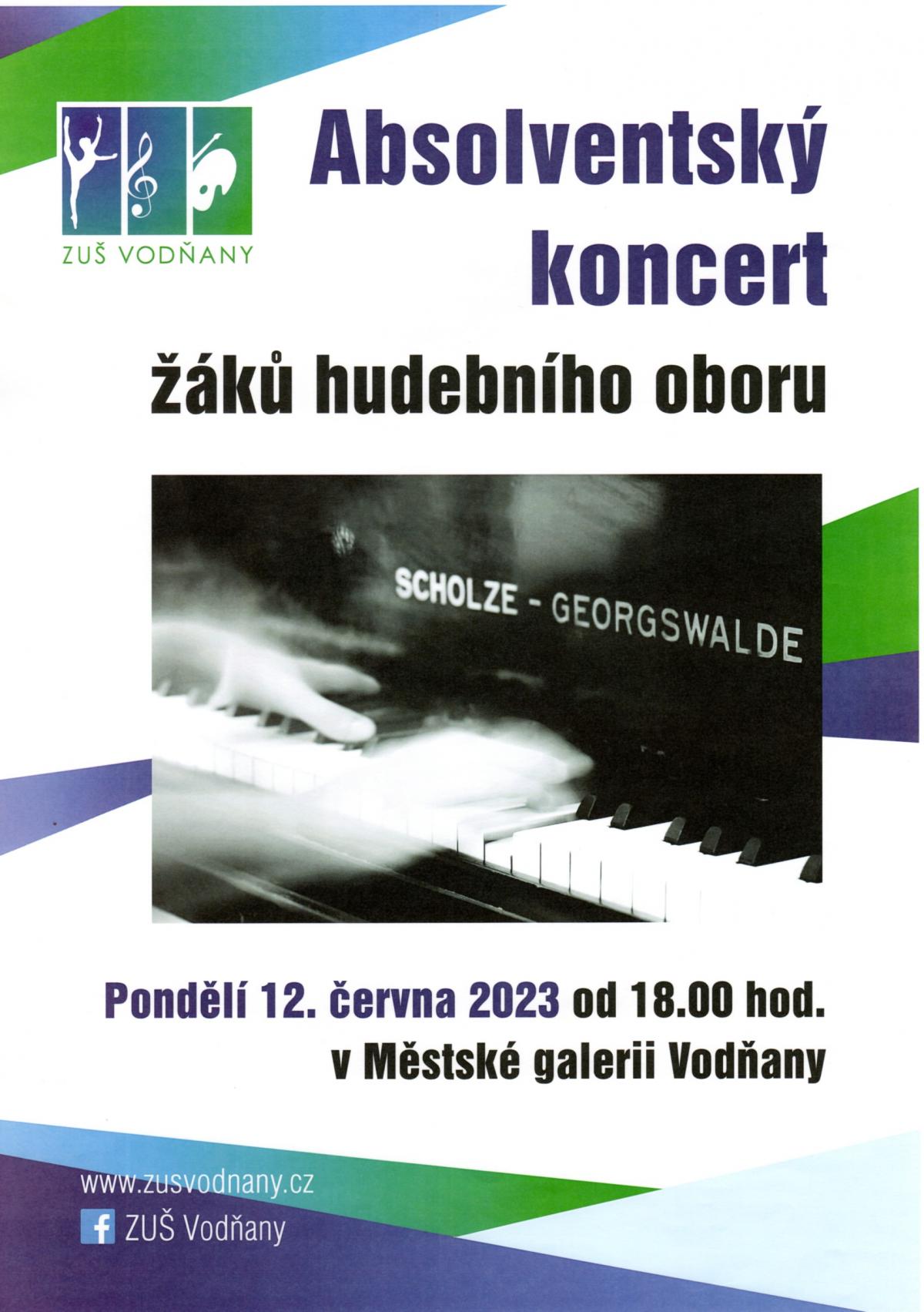 Plakát - Absolventský koncert