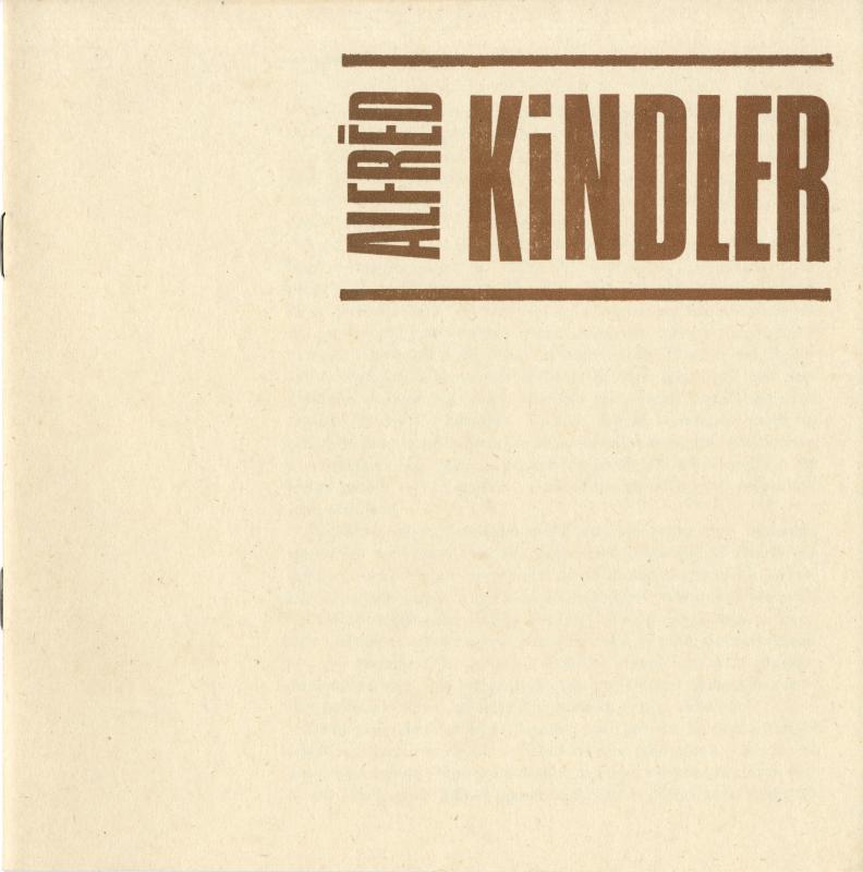 Obálka Alfréd Kindler