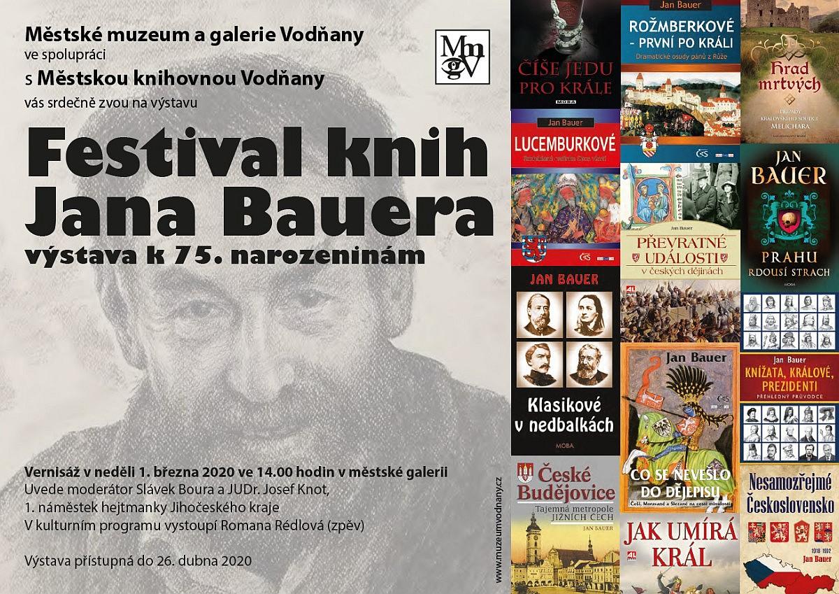 Plakát - Festival knih Jana Bauera