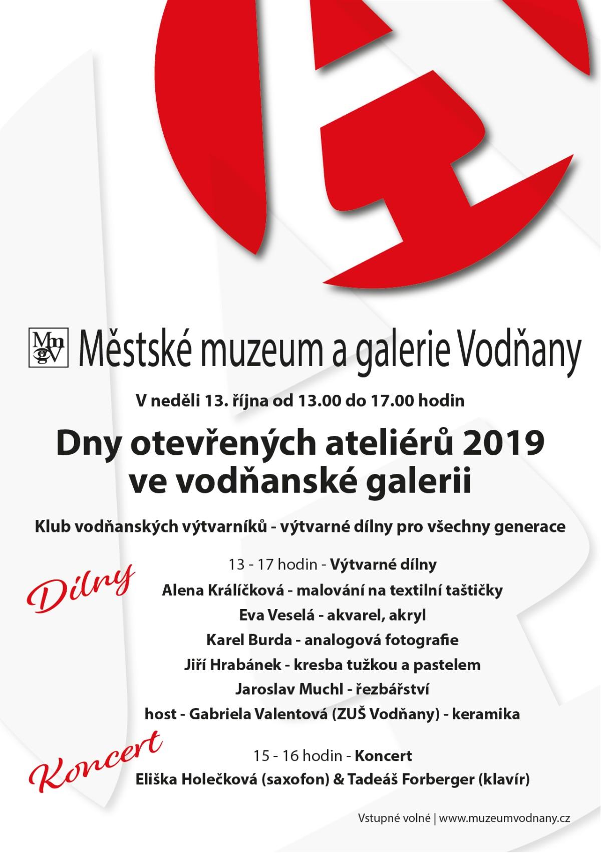 Plakát - Dny otevřených ateliérů 2019