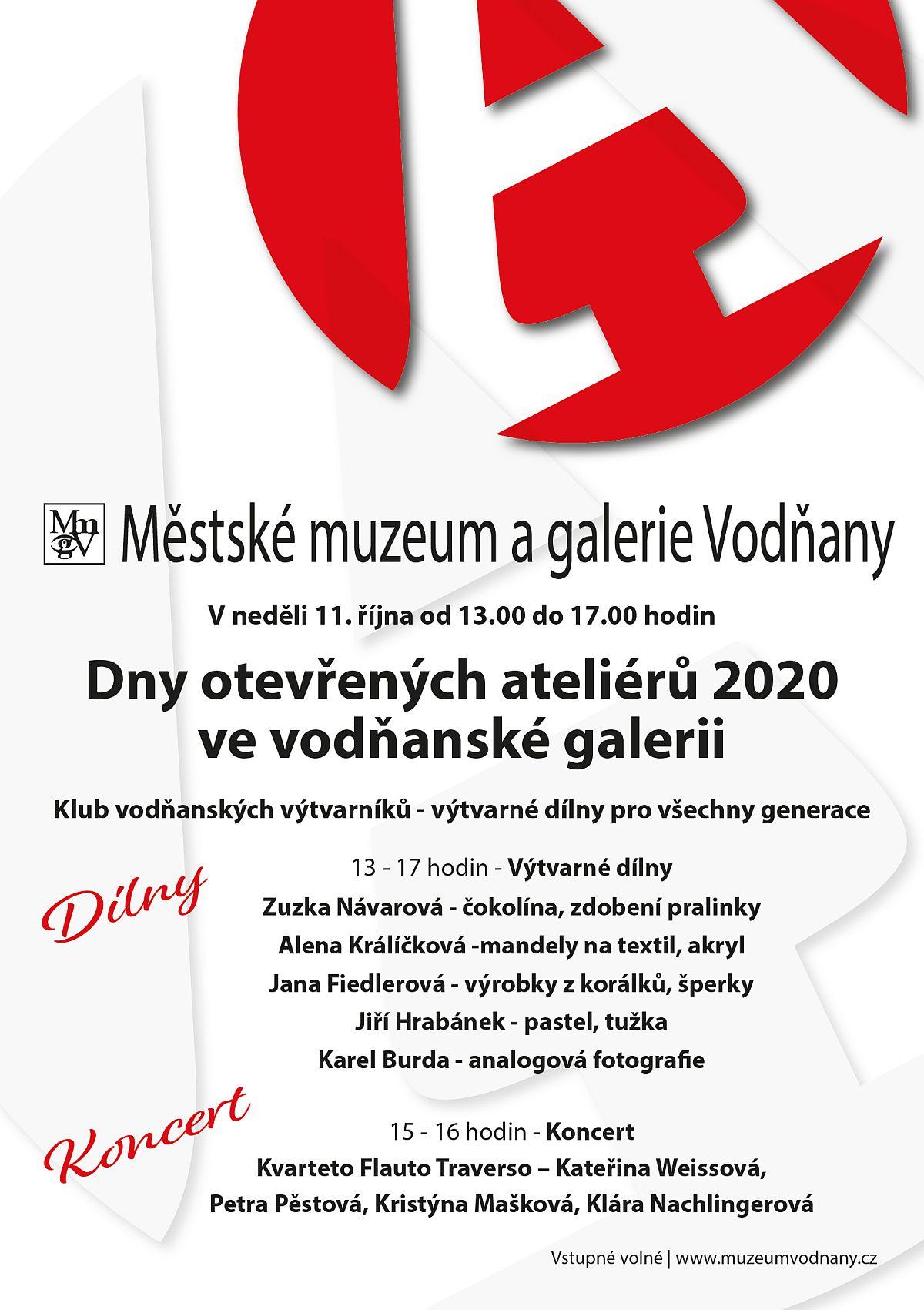 Plakát - Dny otevřených ateliérů 2020