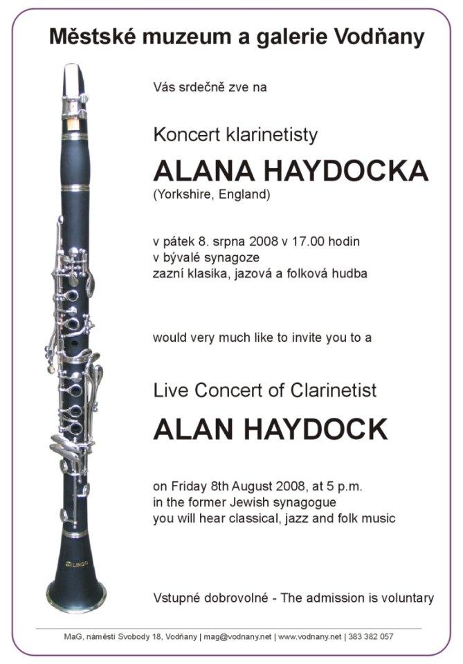 Plakát - Koncert klarinetisty