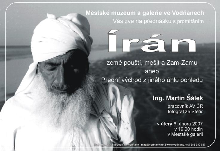 Plakát - Írán - země pouští, mešit a Zam-Zamu