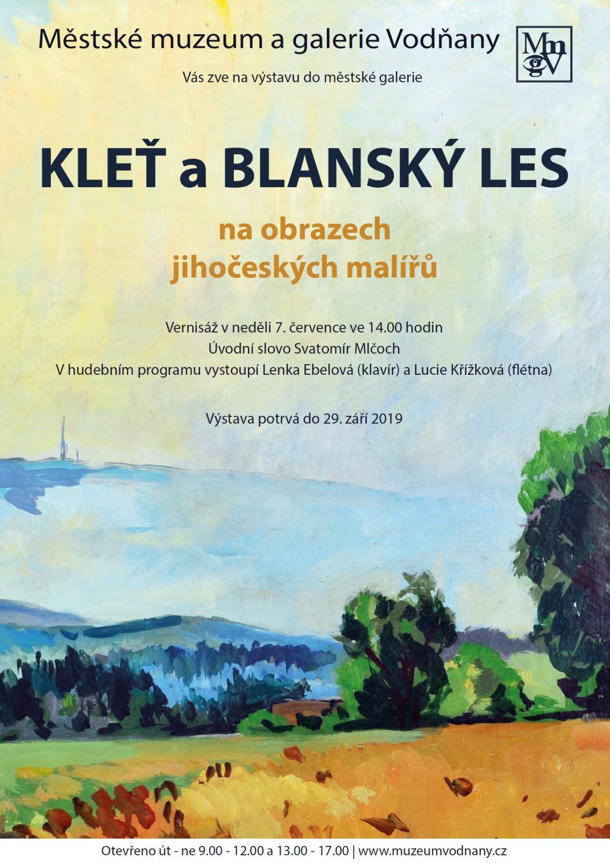 Plakát - Kleť a Blanský les na obrazech jihočeských malířů