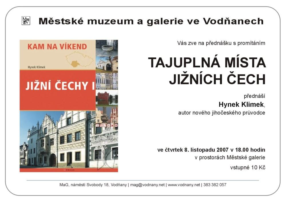 Plakát - Tajuplná místa jižních Čech