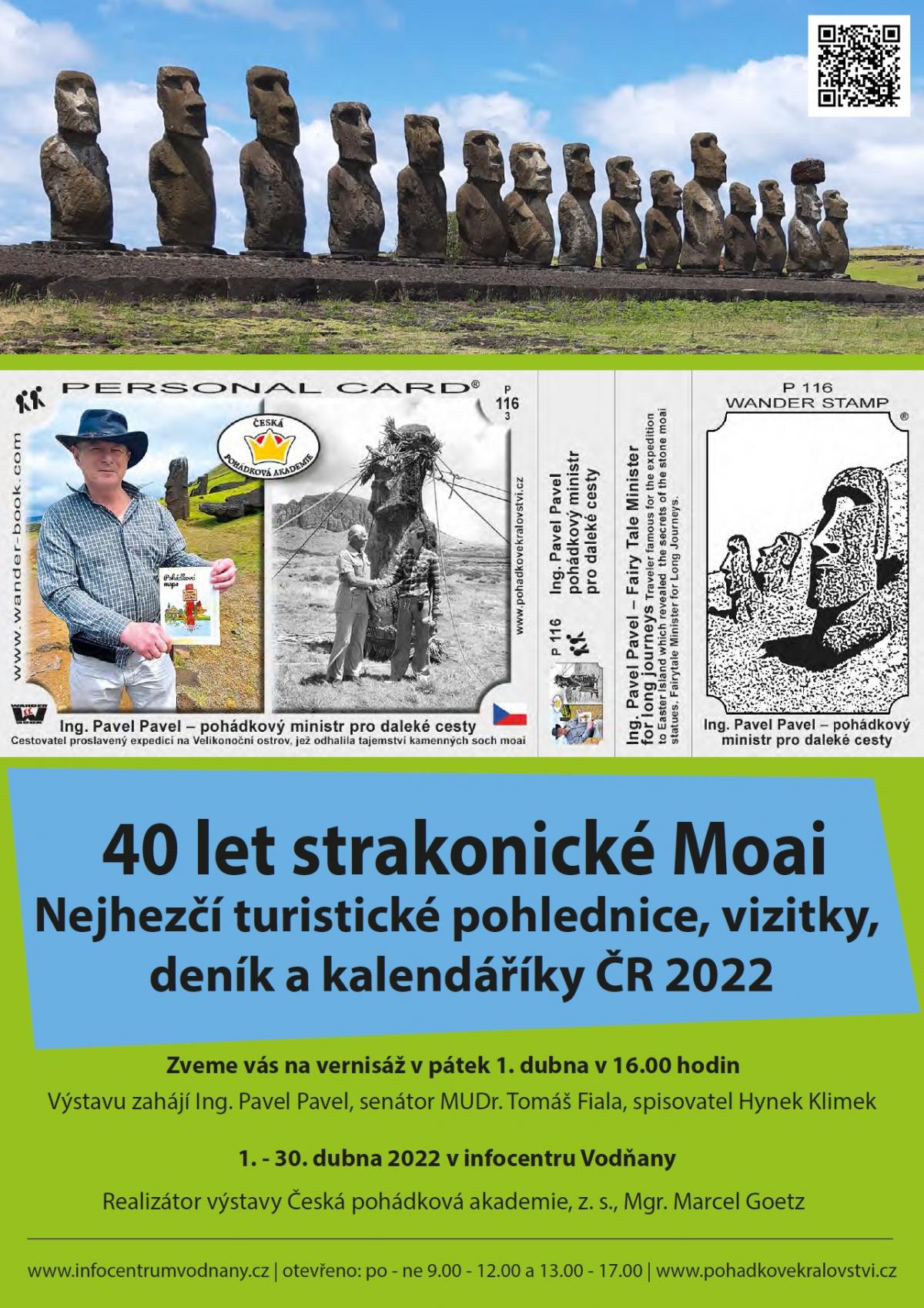 Plakát - 40 let české Moai s Pavlem Pavlem