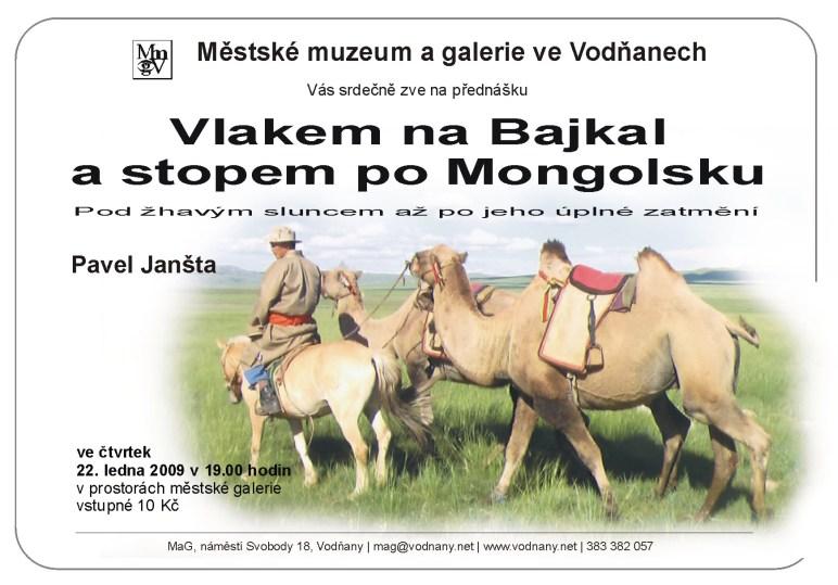 Plakát - Vlakem na Bajkal a stopem po Mongolsku