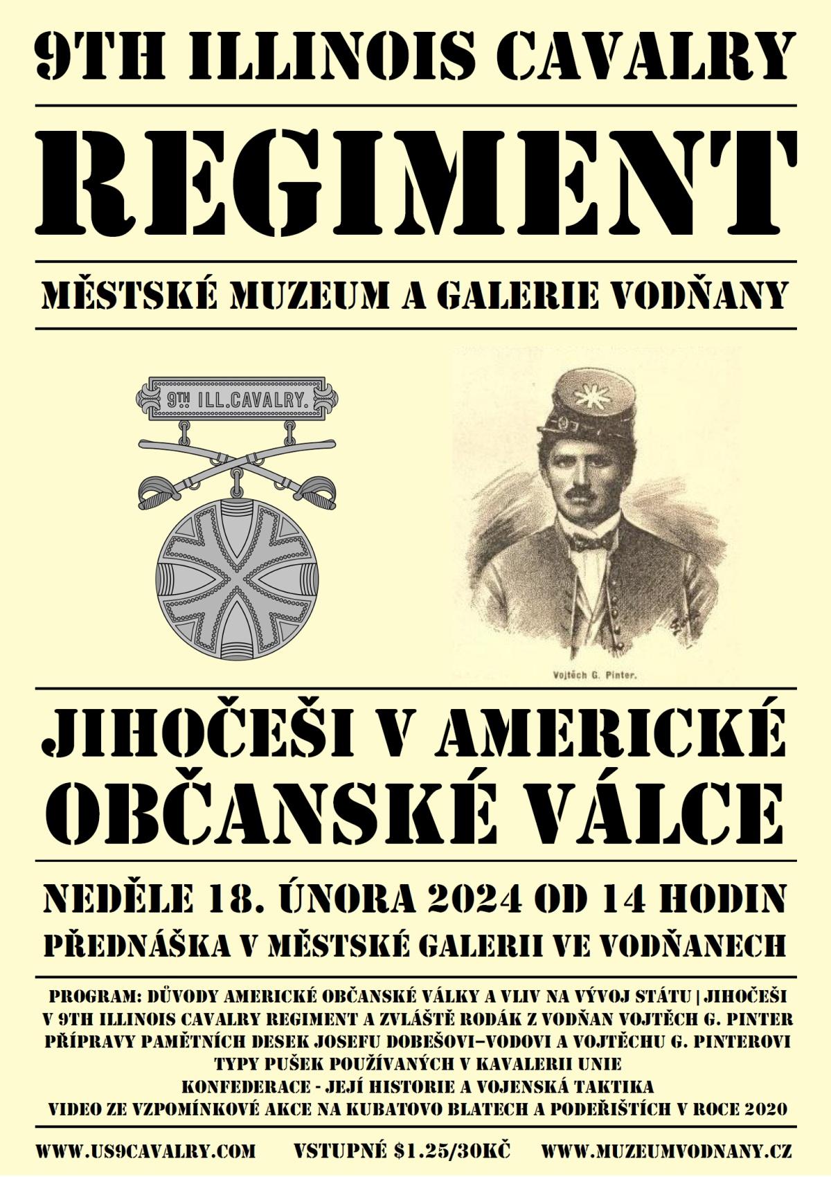 Plakát - Jihočeši v Americké občanské válce