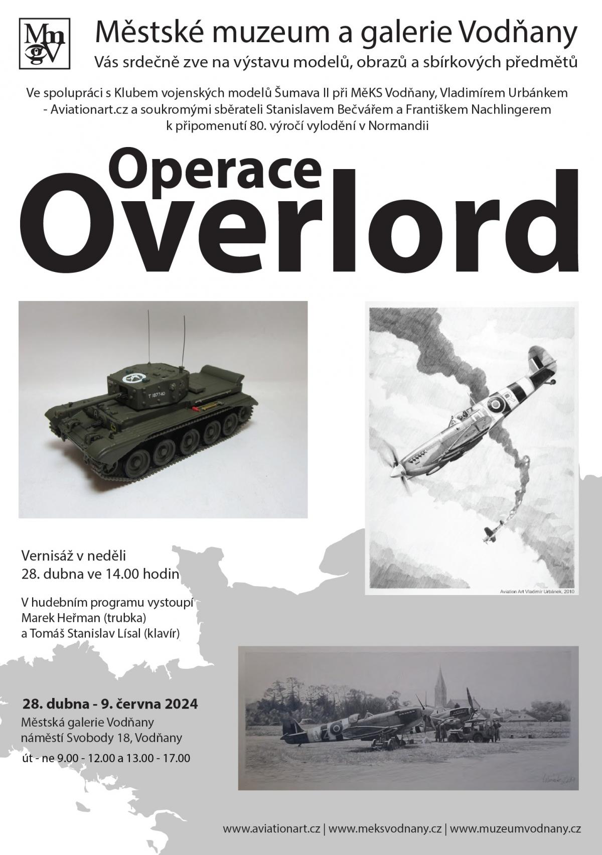 Plakát - Operace Overlord - vylodění v Normandii