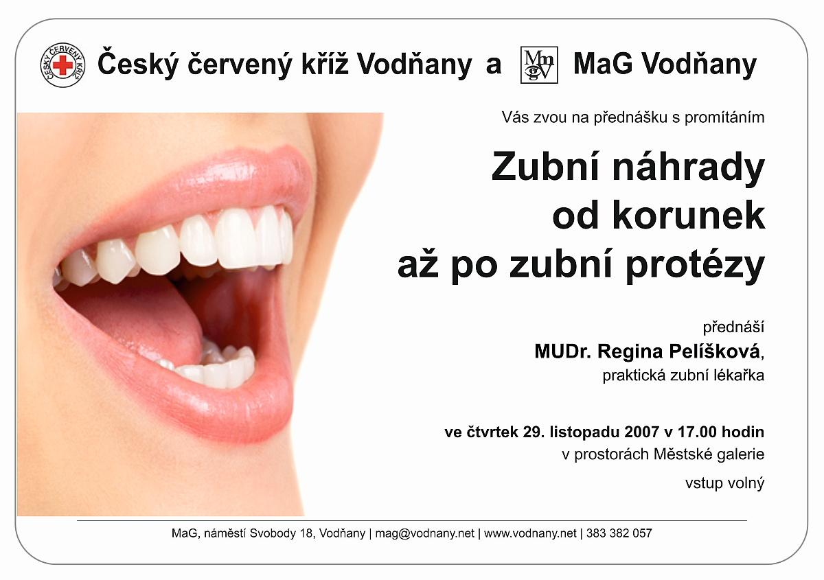 Plakát - Zubní náhrady od korunek až po zubní protézy