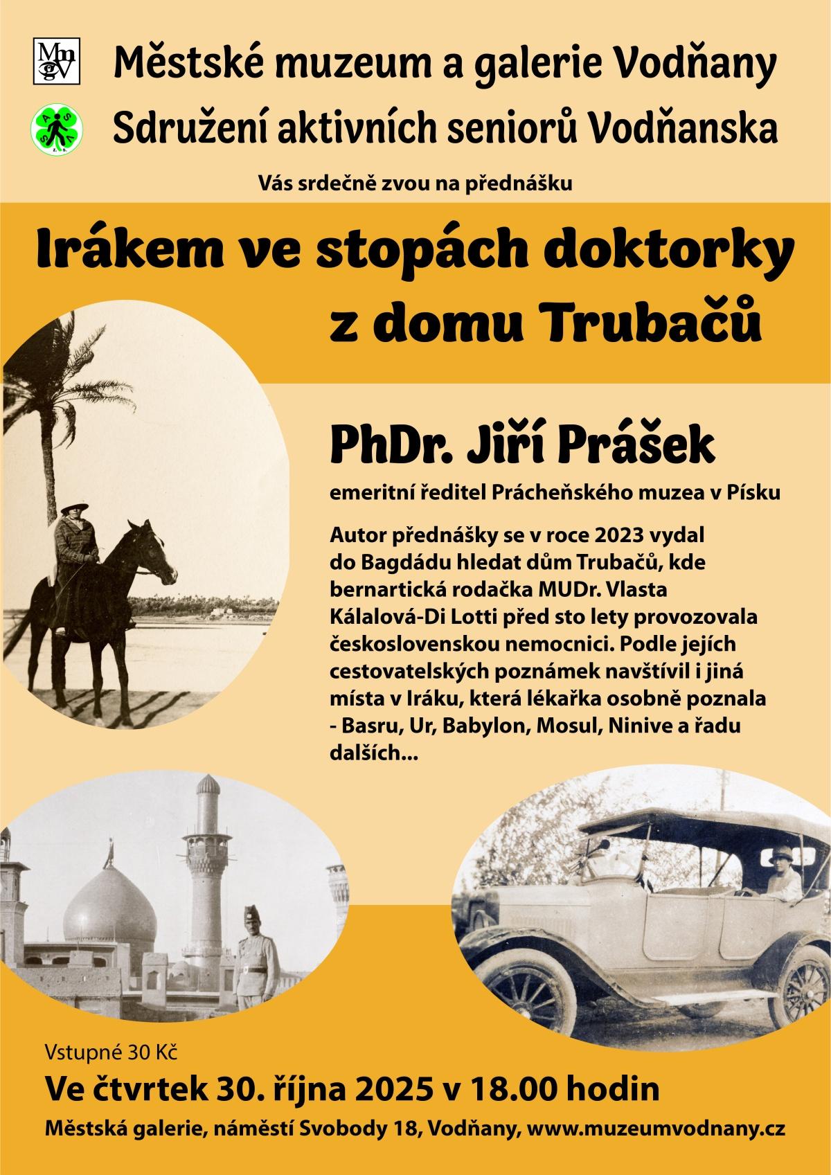 Plakát - Irákem ve stopách doktorky z domu Trubačů