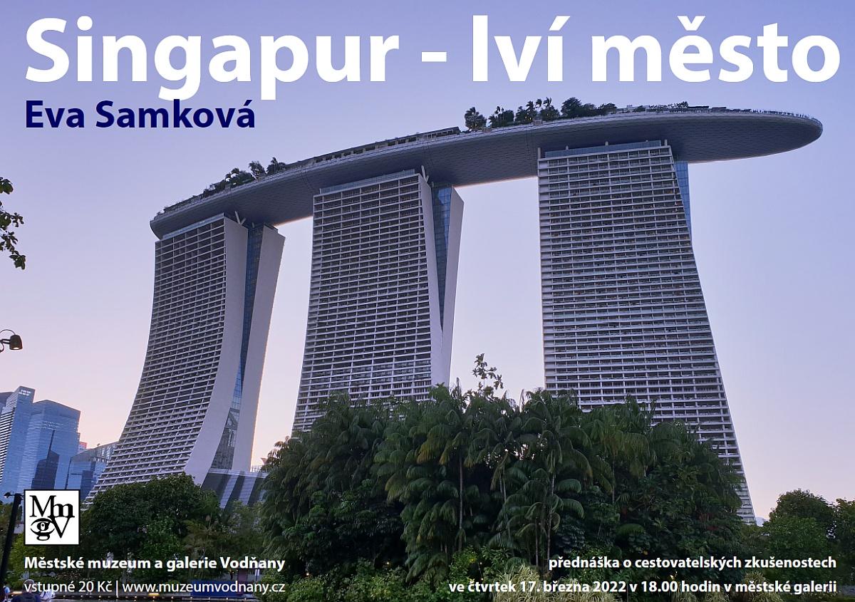 Plakát - Singapur - lví město