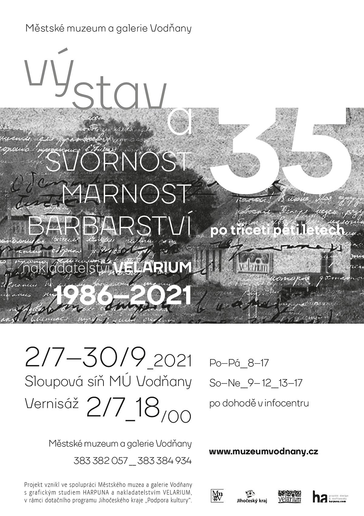 Plakát - Velarium :: svornost, marnost, barbarství po 35 letech