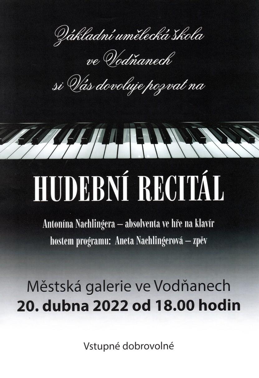 Plakát - Koncert žáků Romany Rédlové