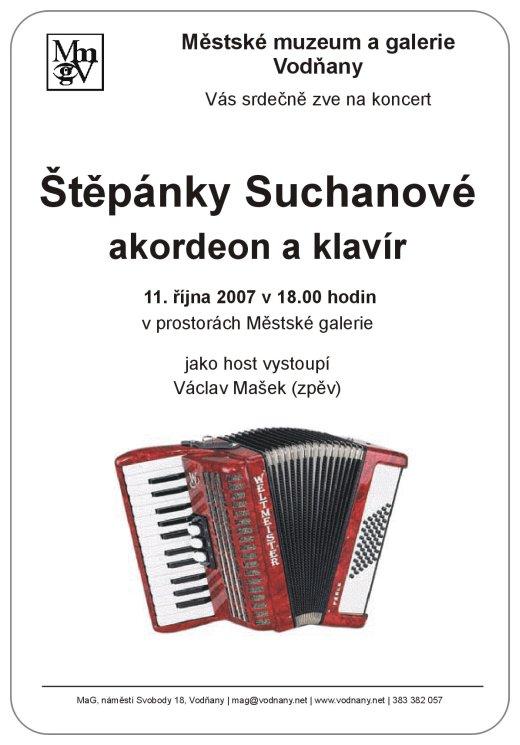 Plakát - Koncert Štěpánky Suchanové