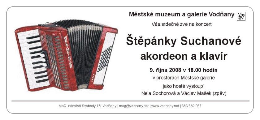 Plakát - Koncert Štěpánky Suchanové