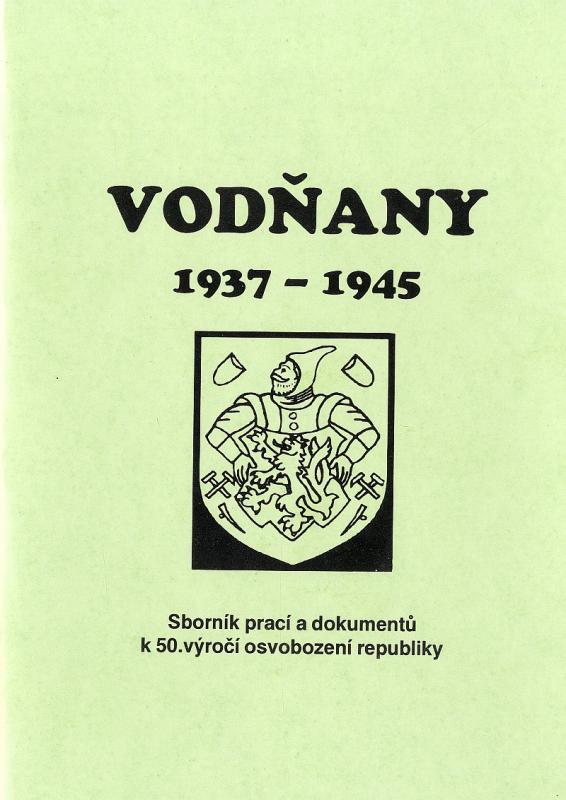 Obálka Vodňany 1937 - 1945